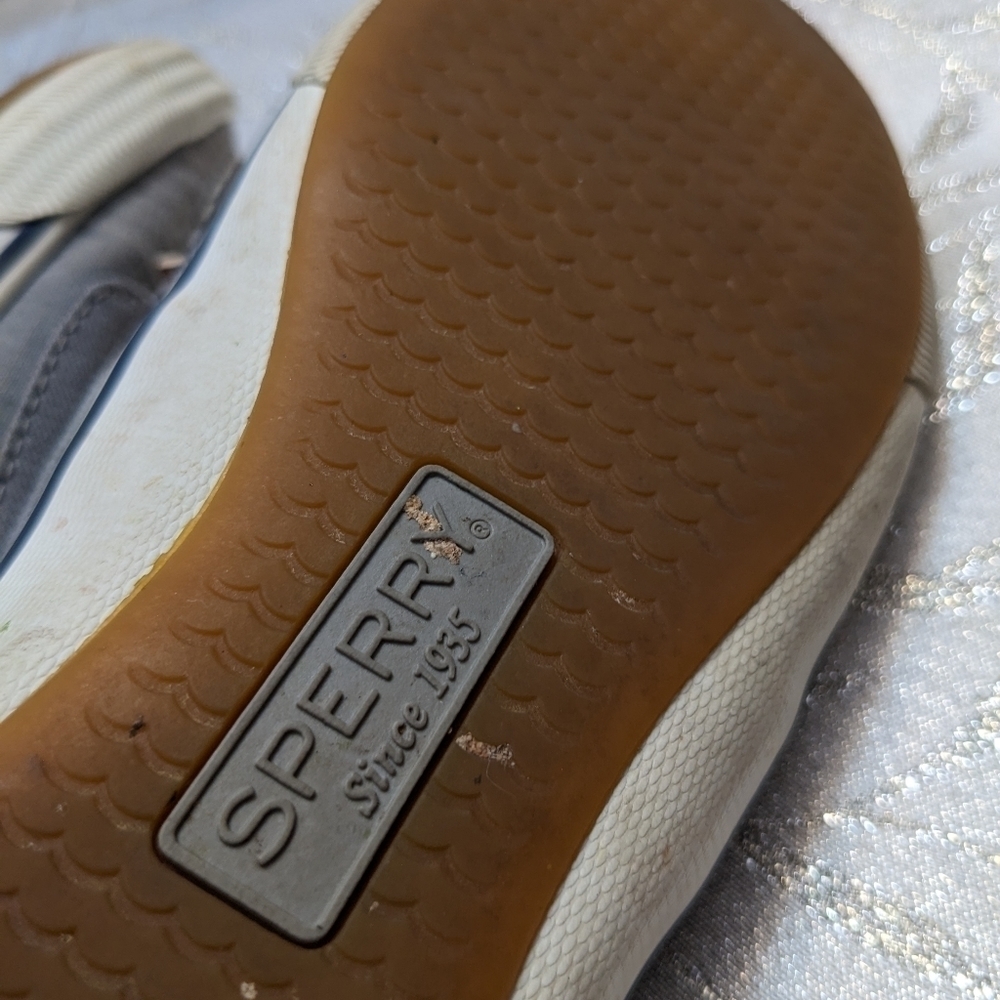 Sperry Lounge Away Top Sider Sneakers Gray Wm Size 5 / Kids Size 3.5 - Picture 7 of 12